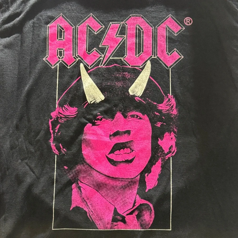 AC/DC Black Tee Angus Horn Graphic M - Picture 6 of 7